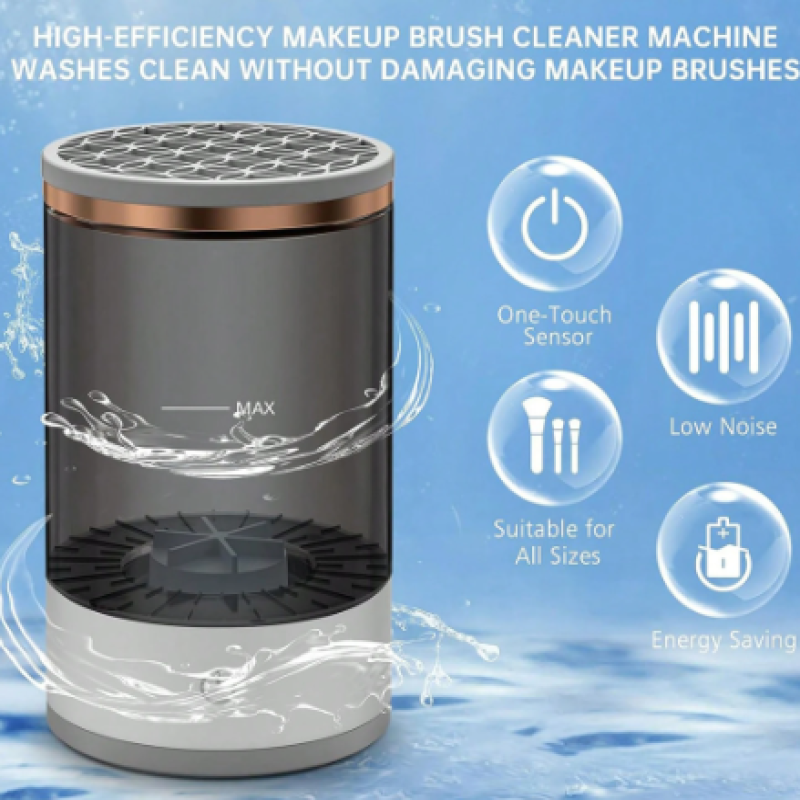 Automatic Makeup Brush Cleaning and Drying Stand