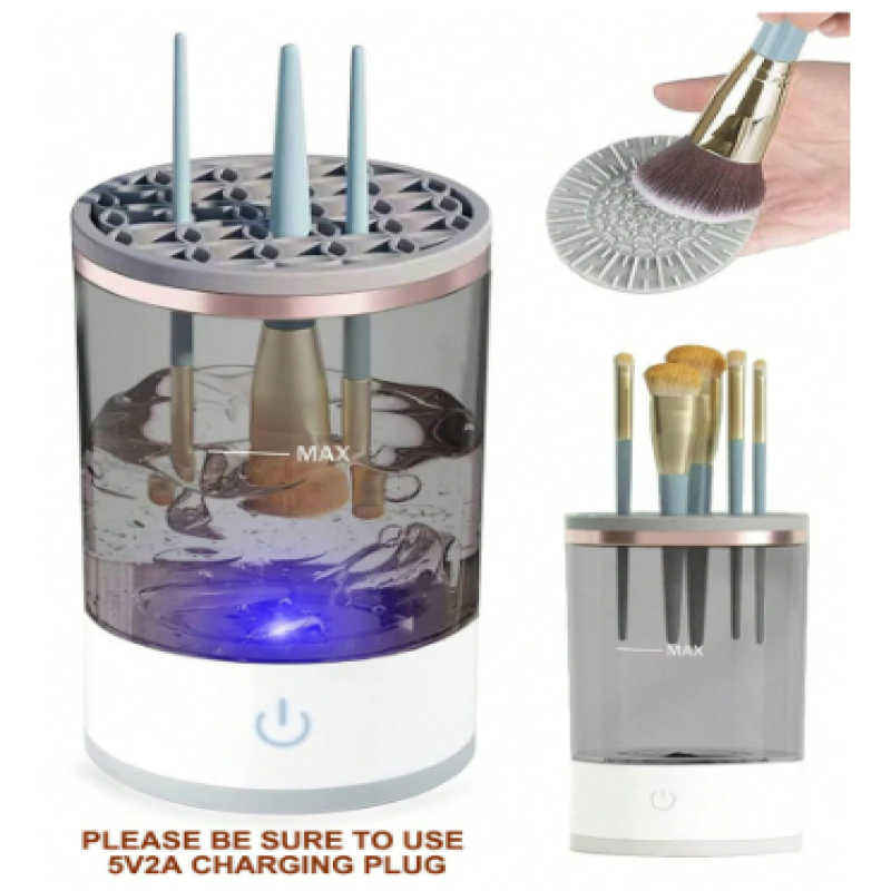 Automatic Makeup Brush Cleaning and Drying Stand
