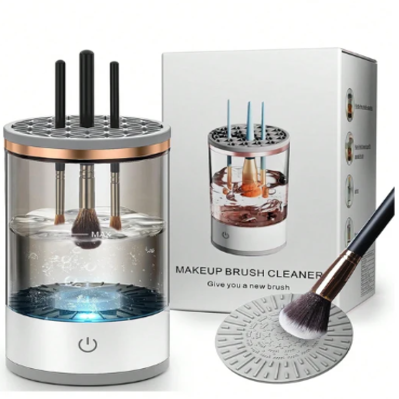 Automatic Makeup Brush Cleaning and Drying Stand