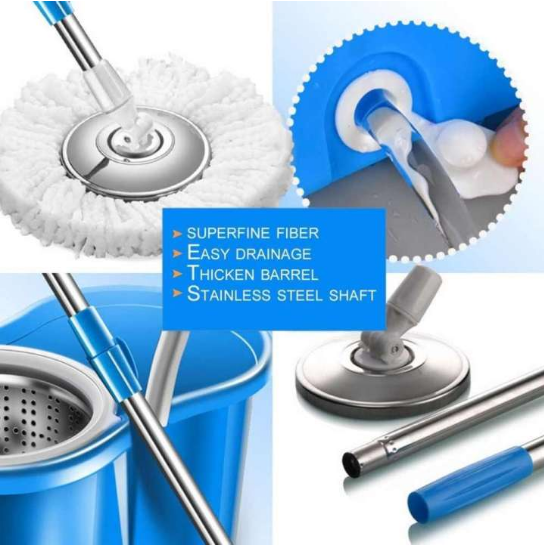 Rotating Cleaning 360 Mop Interchangeable Mop