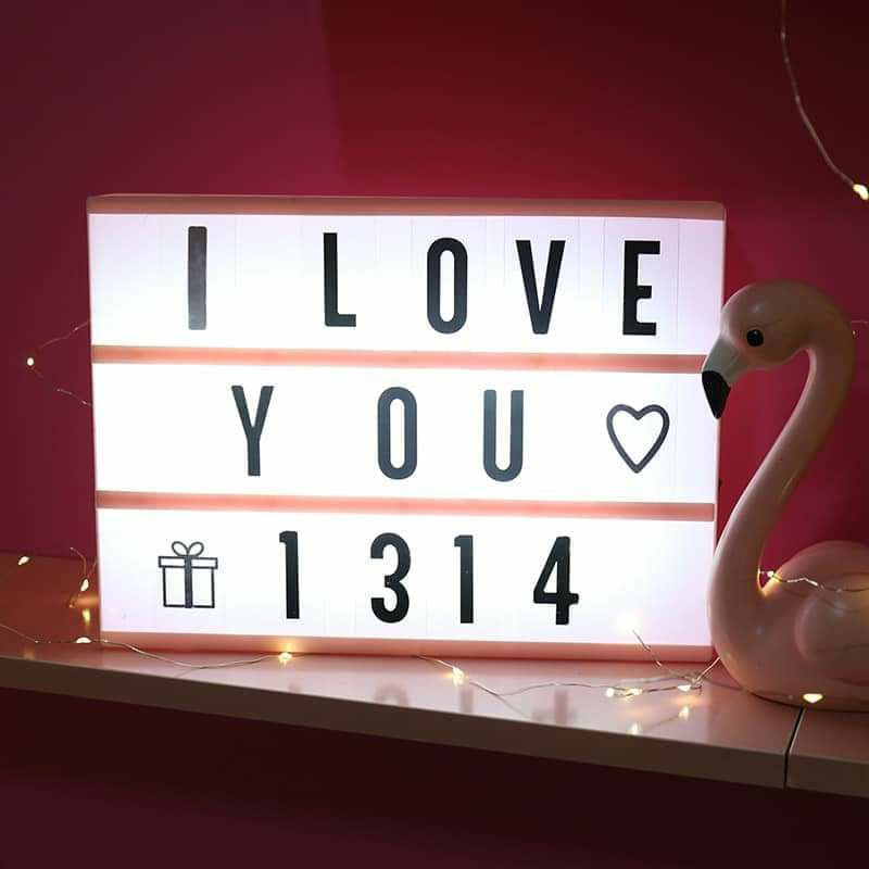 Cinematic LED Letters Light Box Large Size