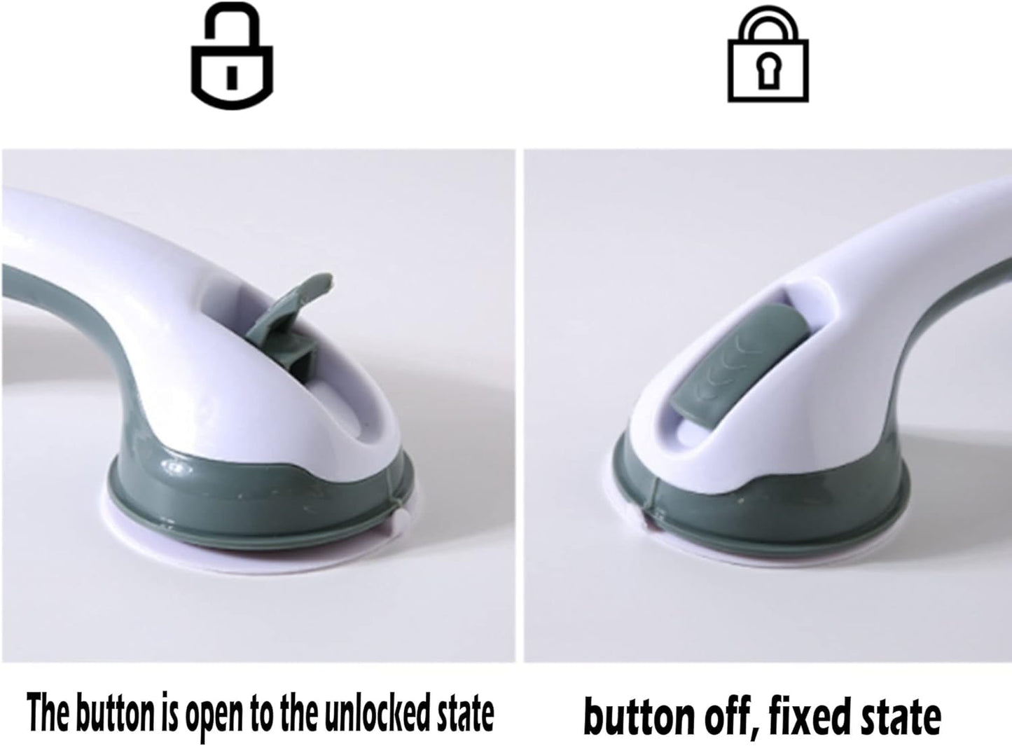 Bathroom Accessories Strong Vacuum Suction Cup Handle Anti Slip Support Helping Grap Bar For Elderly