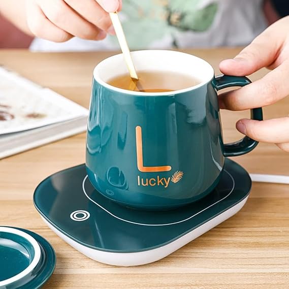 Shrux Coffee Heater Electric Mug Warmer with USB Plug Charger