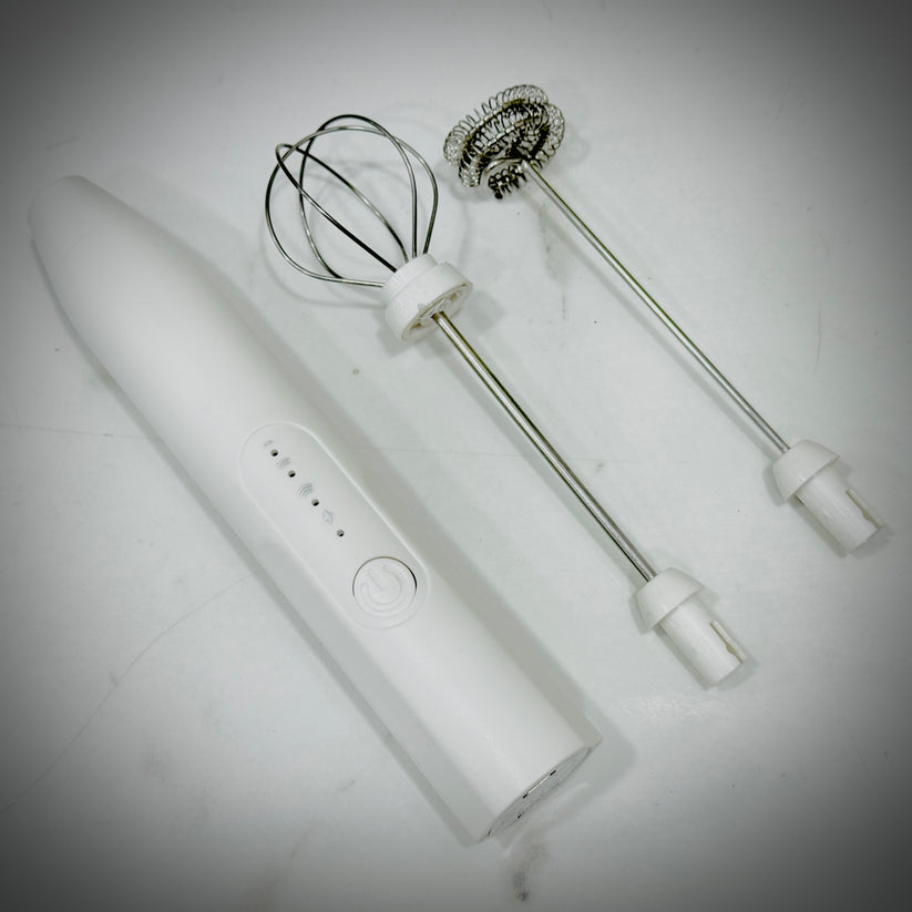 USB Rechargeable 3 in 1 Coffee Frother & Egg Beater Perfect for Lattes, Shakes, & More