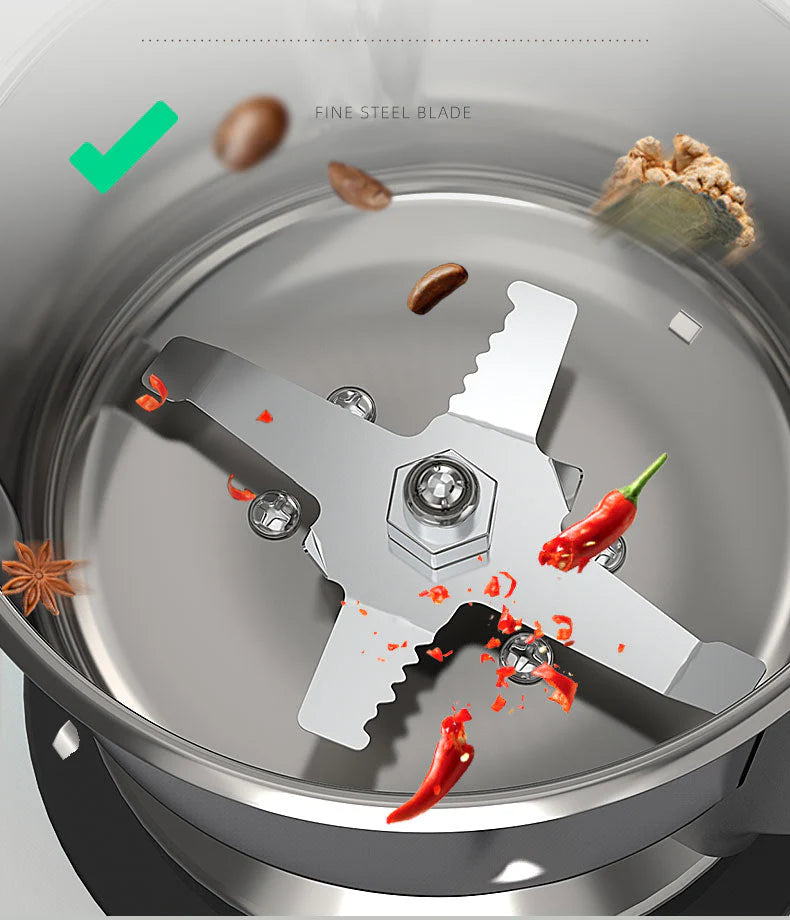 RAF Multifunctional Electric Grinder 4 Blades Stainless Steel & 300 Watt