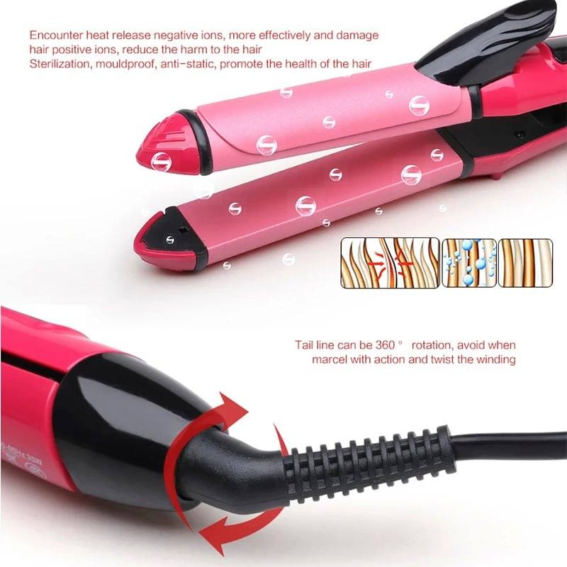 Nova 2 in 1 Straightner & Curler