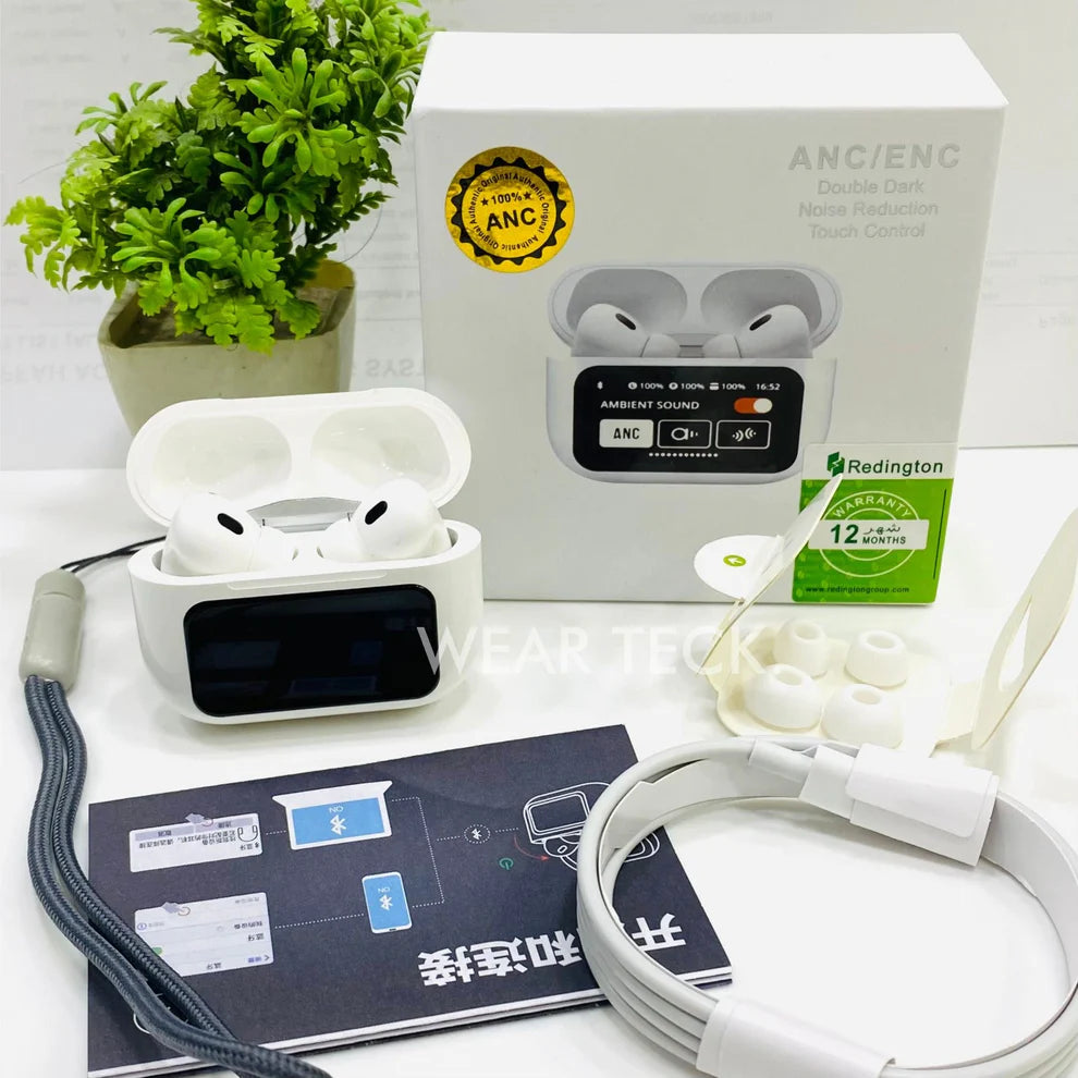 Original LCD Touch Screen Airpods Pro – ANC Wireless Earbuds Bluetooth 5.0