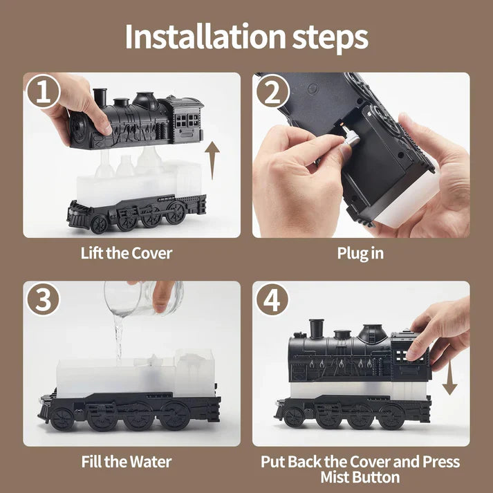 Aroma Portable Train Humidifier For Home