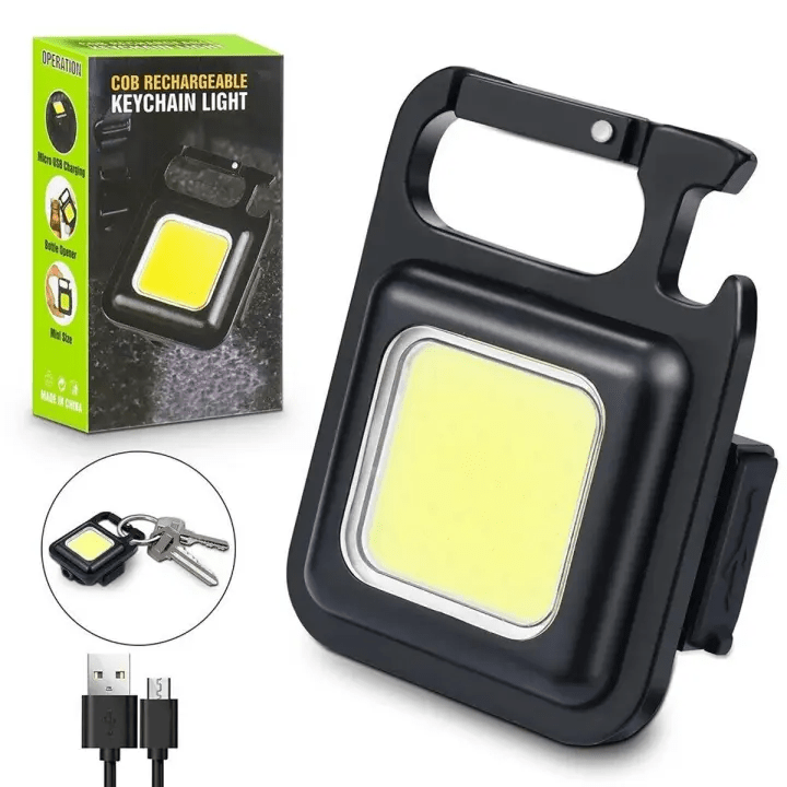 COB Rechargeable Keychain Light 3 Modes