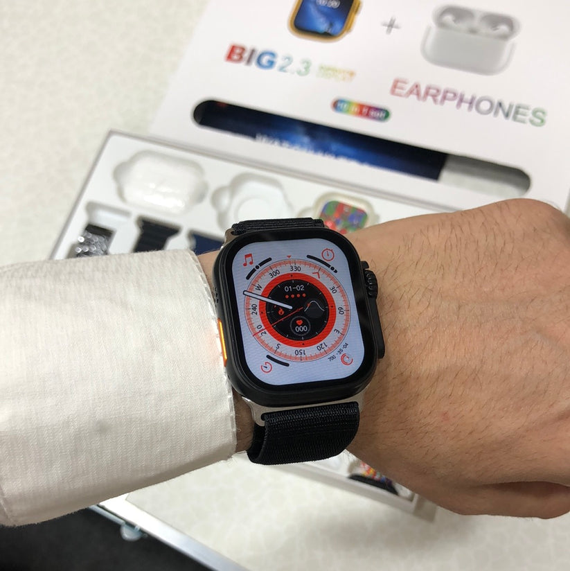 i20 Ultra Max Suit 10 in 1 set Smart Watch + Air pods Pro