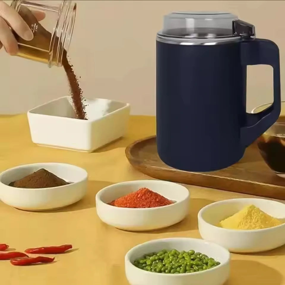 Electric grinder 8 blades 500 ml stainless steel spice herbs coffee dry and wet dual use nut spice grinder new 2025 hot selling