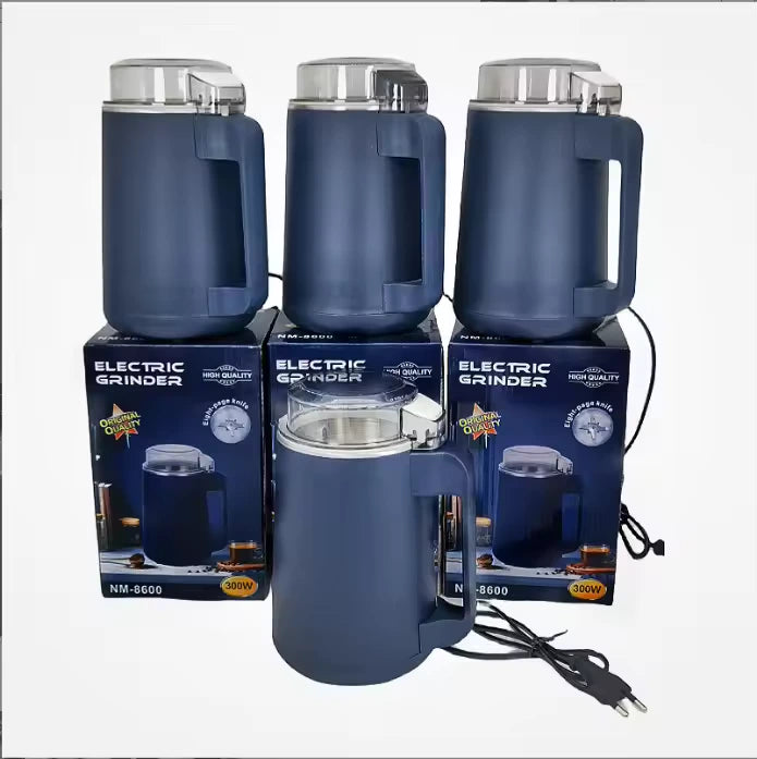 Electric grinder 8 blades 500 ml stainless steel spice herbs coffee dry and wet dual use nut spice grinder new 2025 hot selling