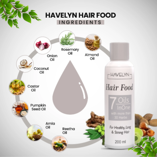 Havelyn's Herbal Hair Food Oil - Reduces Hair Fall - Fast Hair Growth