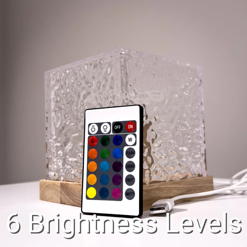 Northern Lights Ocean Wave Projector Light, 16 Colors RGB with Remote Control Rotating Flame Water Lamp
