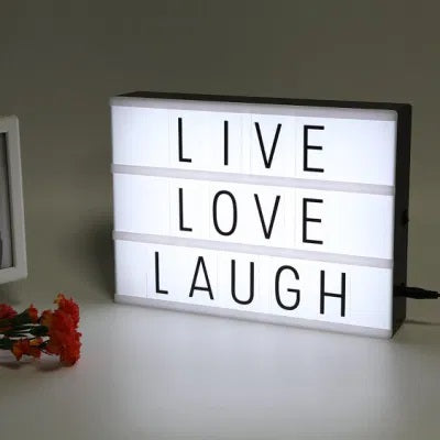 Cinematic LED Letters Light Box Large Size
