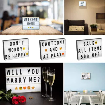 Cinematic LED Letters Light Box Large Size