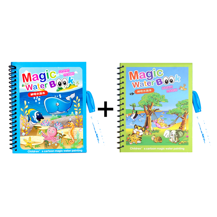Magic Water Drawing Coloring Book Reusable