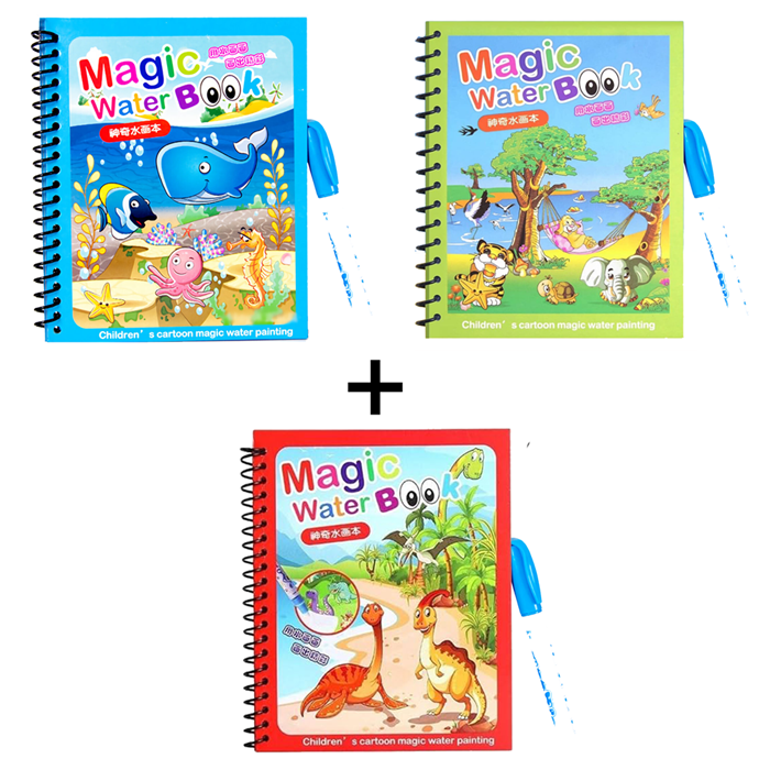 Magic Water Drawing Coloring Book Reusable