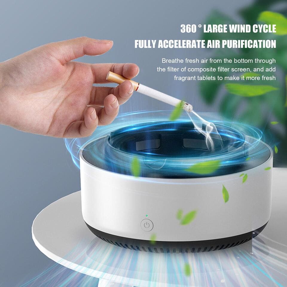 Self Extinguishing Ashtray Smokeless Ashtray With Air Purifier