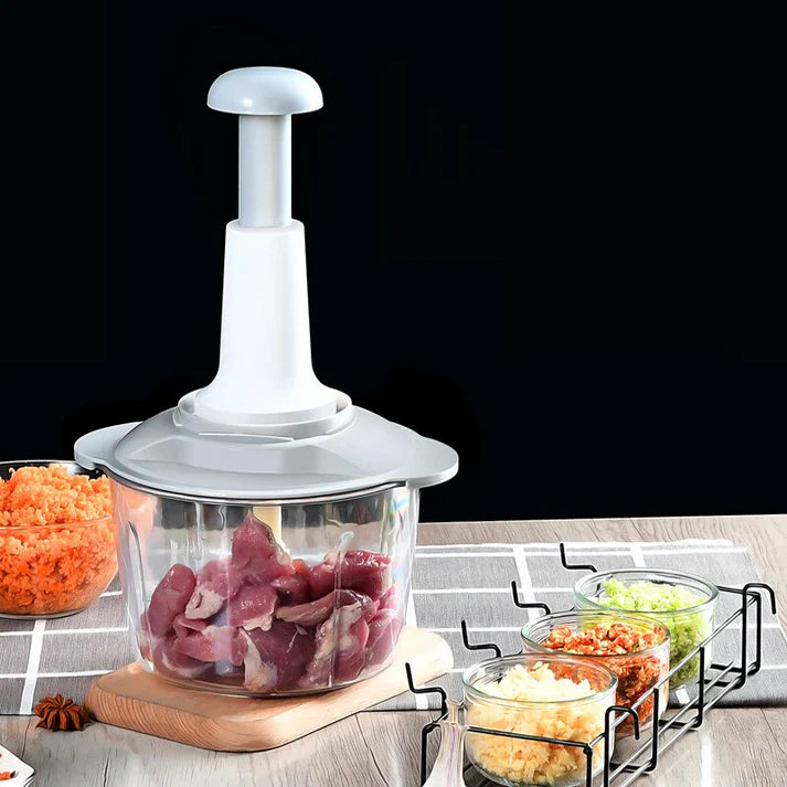 Manual Hand Push Chopper Mixer Cutter and Grinder