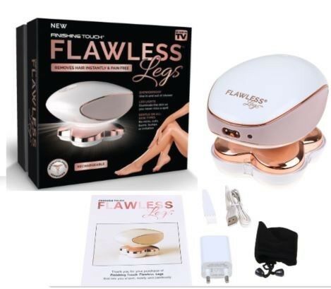 Flawless Women’s Body Hair Removal Electric Hair Remover ^& Shaver Hair Epilator Usb Rechargeable