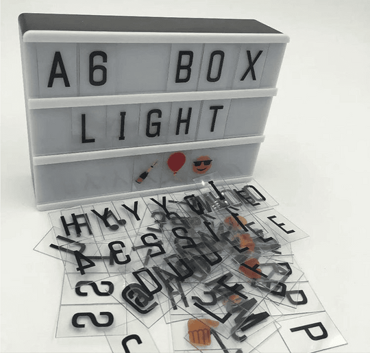 Cinematic LED Letters Light Box Large Size