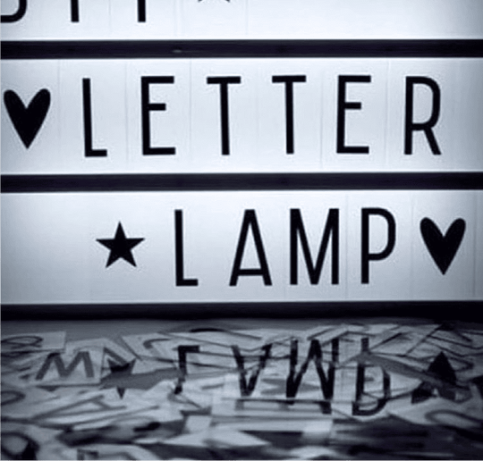 Cinematic LED Letters Light Box Large Size