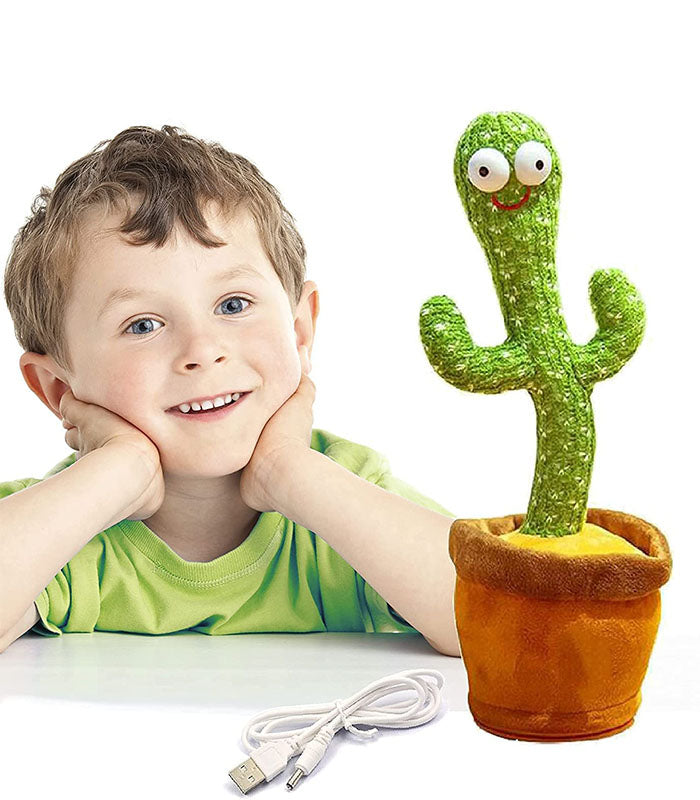 Dancing Talking Cactus Plush Toy USB Rechargeable