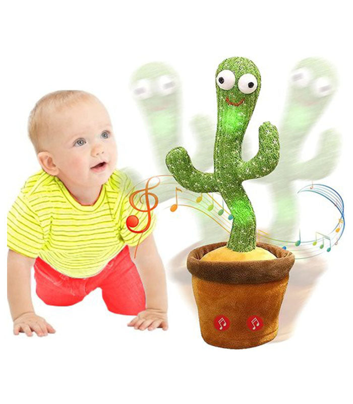 Dancing Talking Cactus Plush Toy USB Rechargeable