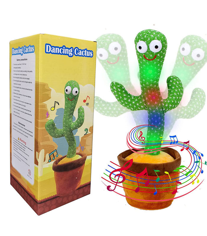 Dancing Talking Cactus Plush Toy USB Rechargeable