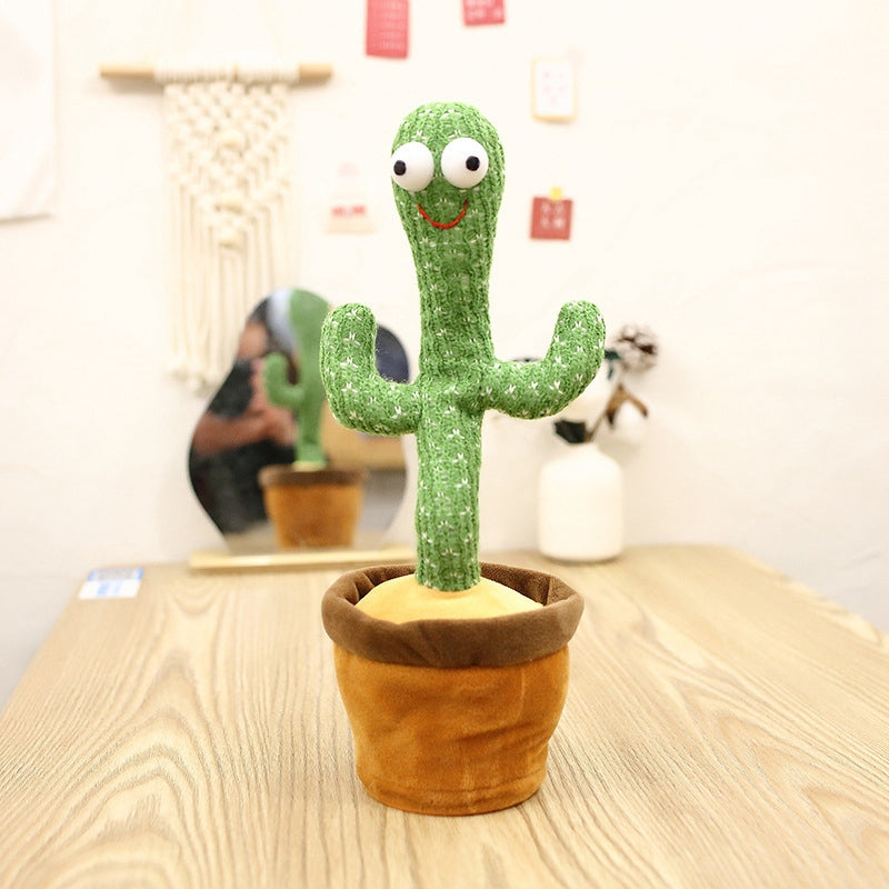 Dancing Talking Cactus Plush Toy USB Rechargeable