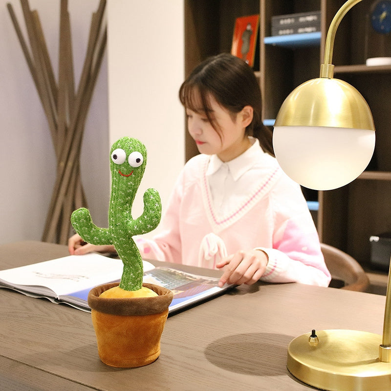 Dancing Talking Cactus Plush Toy USB Rechargeable