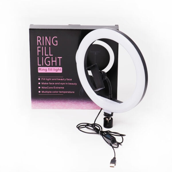 Led Ring Light/ Vlogging Video Lam with Remote Control & Phone Holder for Video Live Photo Studio.Phone Holder –