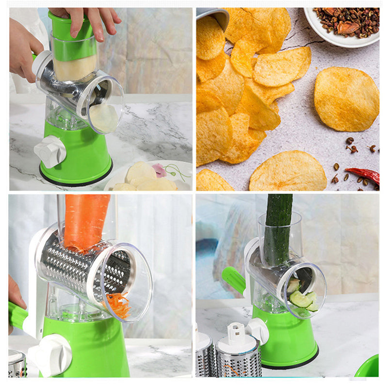 Tabletop Drum Grater Manual Vegetable Cutter
