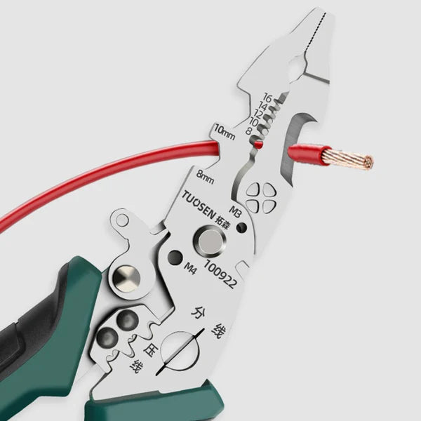 Multi-Function 10 in 1 Wire Stripper With Cutters , High Quality Stainless Steel