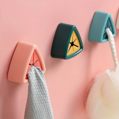 Wall mounted hook triangle shaped