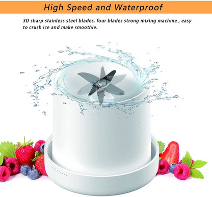 Portable Mini Juicer USB Rechargeable 6 Blades