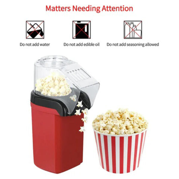 Portable Hot Popcorn Machine - Automatic Popcorn Maker