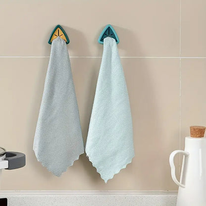 Wall mounted hook triangle shaped