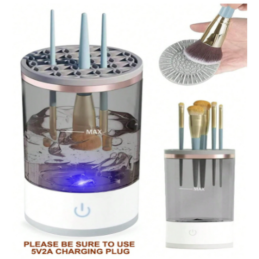 Automatic Makeup Brush Cleaning and Drying Stand