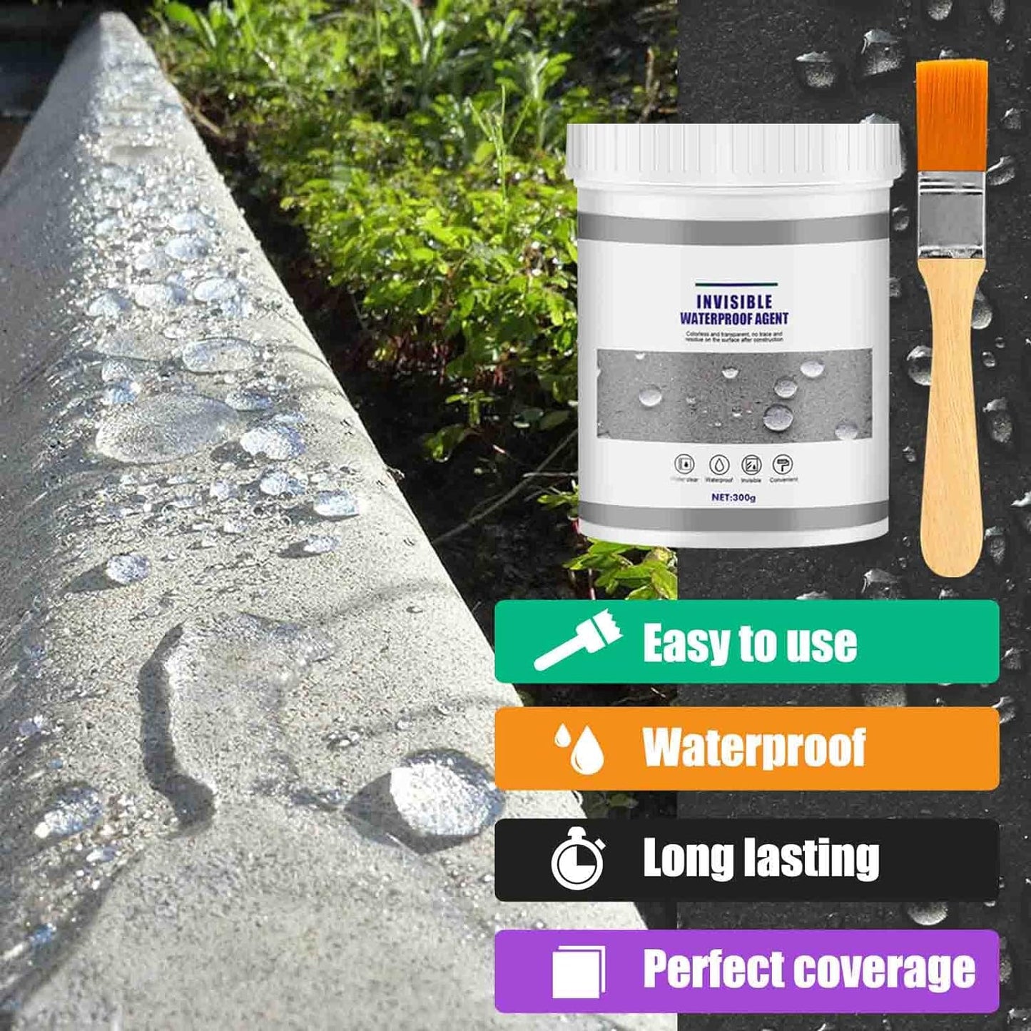 Waterproof Anti-Leakage Agent Instant Water Tight With Free Brush - Imported Quality