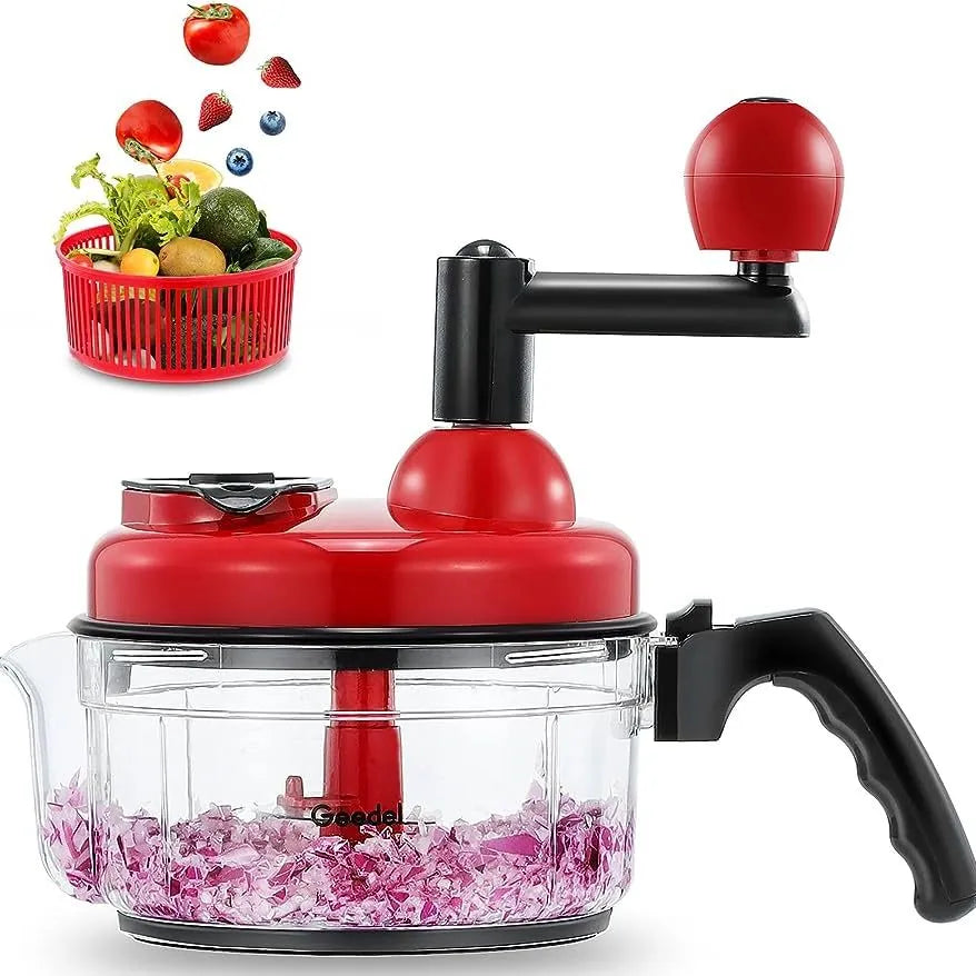 Multi-Function Hand Food Chopper 10 Functions, Vegetable, Meat Grinder Machine FREE Peeler