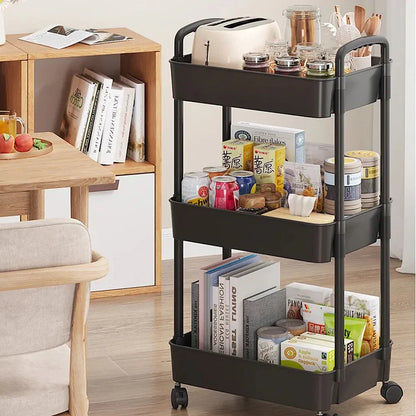 Rack trolley plastic 3 layer