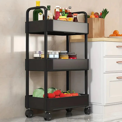 Rack trolley plastic 3 layer