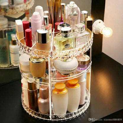 Diamond makeup organizer