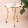 Round Wood Stacking Coffee Side Accent Table with Metal Legs Hot Selling 2026