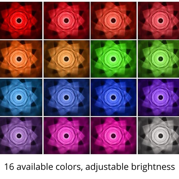 Crystal Diamond Table Lamp RGB 16 Colors with Touch & Remote Control - 21 cm Large Size