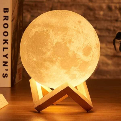 Rechargeable Color Changing Moon Lamp