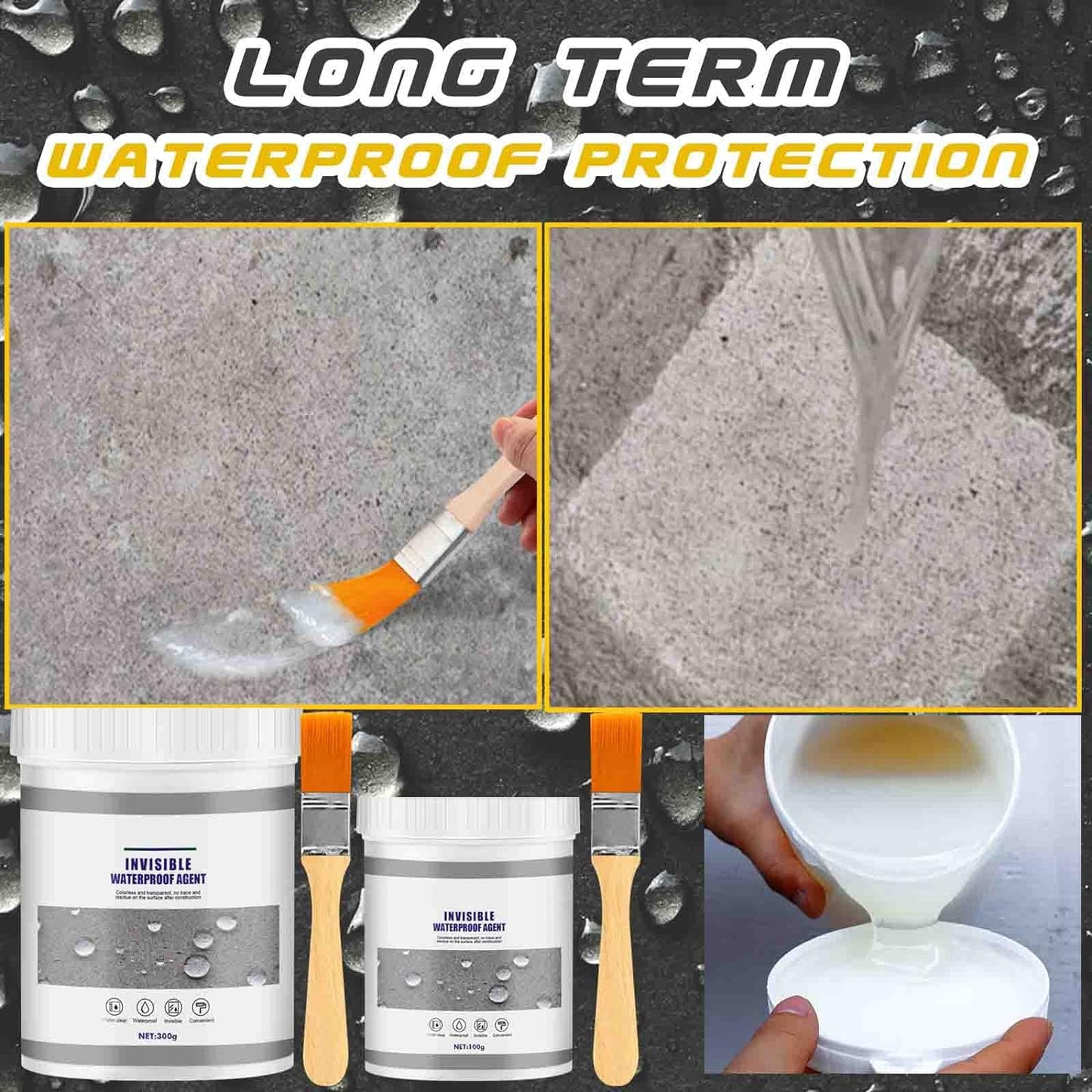 Waterproof Anti-Leakage Agent Instant Water Tight With Free Brush - Imported Quality
