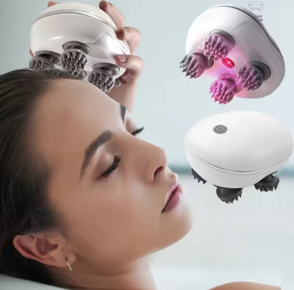 Smart Scalp Cleaner & Massager, Easy Massage to Soothe the Scalp, Deep Vibration Brush for Hair Wash, Relaxation, Rechargeable and Easy to Clean